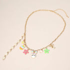 Easter Bunny Charm Necklace, Spring Holiday Jewelry, Easter Basket Stuffer