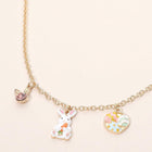 Easter Bunny Charm Necklace, Spring Holiday Jewelry, Easter Basket Stuffer
