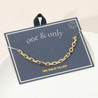 18K Gold Filled Chunky Link Chain Bracelet | Modern Bold Statement Everyday accessory