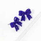 Crystal Rhinestone Sparkly Pave Bow Stud Earrings, Dainty Bow Jewelry, Bridal Wedding Gift