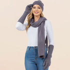 3PCS Winter Beanie Hat Scarf Gloves Set | Cozy Knit Cold Weather Accessories | Winter Gift