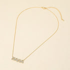 18K Gold Dipped Mama Pendant Necklace, Minimalist Dainty Chain for Women