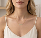 18K Gold Dipped Mama Pendant Necklace, Minimalist Dainty Chain for Women