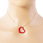 Minimalist Heart Pendant Necklace, Dainty Gold Love Charm, Everyday Jewelry, Heart Style Chain