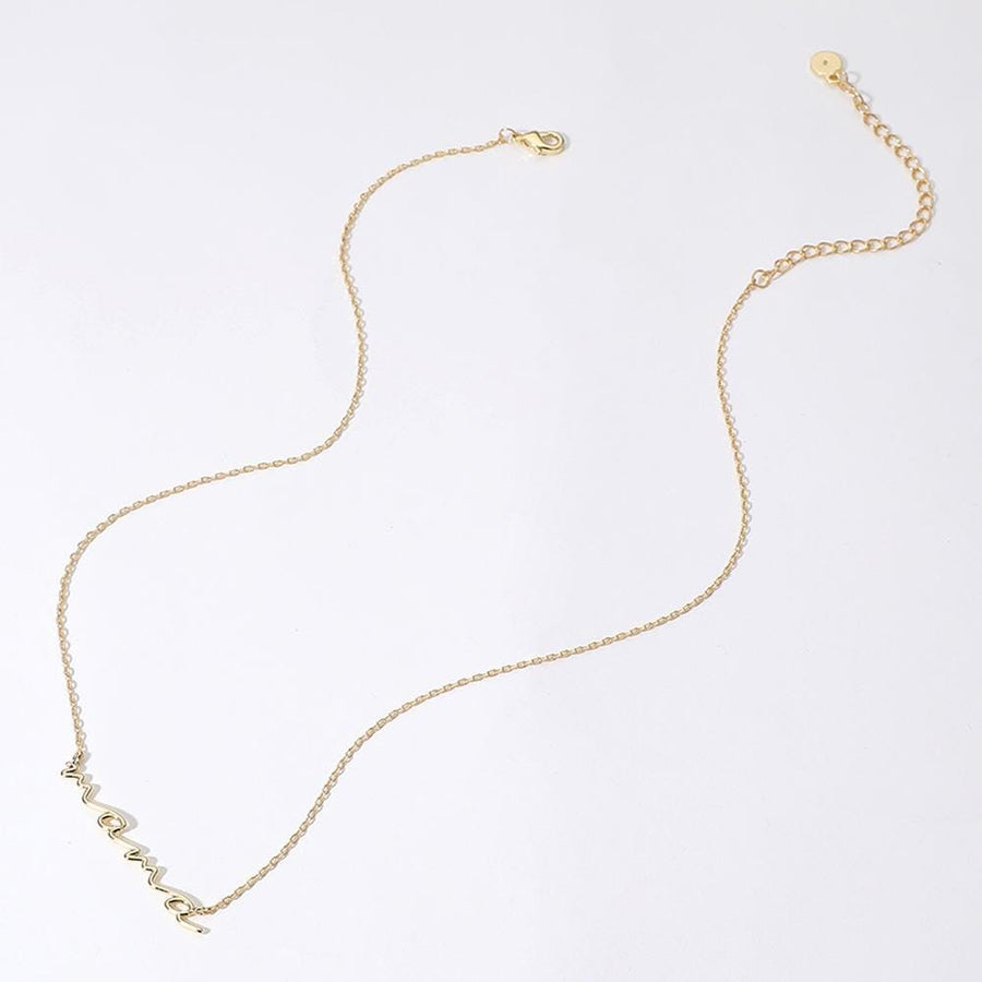 14K Gold Dipped Mama Necklace, Dainty Pendant Jewelry, Mother's Day Gift