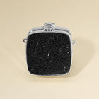 Gold Glitter Mini Clutch Bag, Square Evening Party Purse, Detachable Strap (2.75" X 2.75")