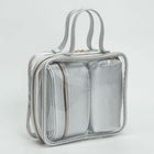 4PCS Transparent Travel Makeup Bag Set, Cosmetic Organizer, Faux Leather Toiletry Pouch Set