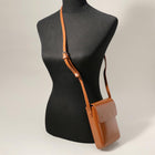Faux Leather Phone Pouch Bag, Small Crossbody Mini Purse, Adjustable Strap