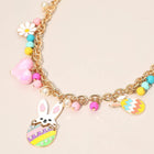 Easter Bunny Charm Necklace, Spring Holiday Jewelry, Easter Basket Stuffer