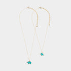 Mom and Kids Elephant Necklace Set, Enamel Pendant Matching Jewelry