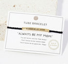 MAMA Bar Bracelet, Adjustable Rope, Gift for Mom, Birthday Jewelry