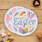 Set of 2 Easter Bunny Trivets, Cotton Heat-Resistant Kitchen Mats