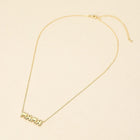 18K Gold Dipped Mama Pendant Necklace, Minimalist Dainty Chain for Women