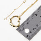 Minimalist Heart Pendant Necklace, Dainty Gold Love Charm, Everyday Jewelry, Heart Style Chain