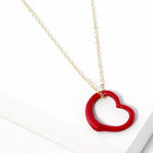 Minimalist Heart Pendant Necklace, Dainty Gold Love Charm, Everyday Jewelry, Heart Style Chain