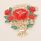 Rose Bouquet Pin Brooch, Mother’s Day Floral Jewelry Gift