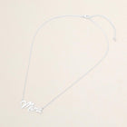 18K Gold Dipped Mama Script Pendant Necklace, Minimalist Everyday Mom Jewelry for Mother's Day