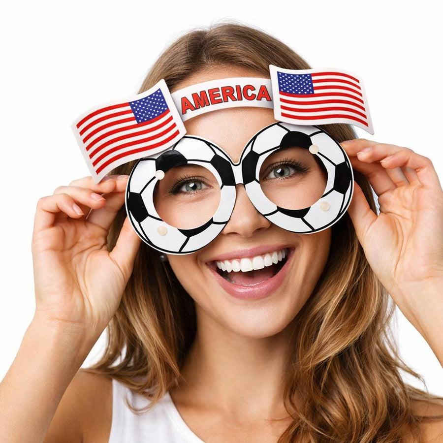 12PCS Soccer Party Glasses, World Cup Novelty Favors, Football Game Day Decorations