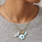 Soccer Ball Shoe Heart Charm Necklace, FIFA Football Pendant Chain, Paperclip Chain Sports Jewelry
