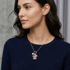 Soccer Jersey Charm FIFA Necklace, Paperclip Toggle Pendant, Football Pendant Chain, Sports Jewelry