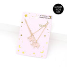 Mom and Kids Elephant Necklace Set, Enamel Pendant Matching Jewelry