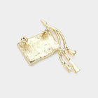 Crystal Pave American Flag Brooch Pin, Patriotic USA Lapel Accessory