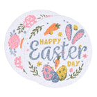 Set of 2 Easter Bunny Trivets, Cotton Heat-Resistant Kitchen Mats