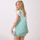 Handmade Woven Tote Bag, Round Bottom Boho Summer Beach Shoulder Bag, Large Handbag