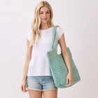 Handmade Woven Tote Bag, Round Bottom Boho Summer Beach Shoulder Bag, Large Handbag