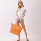 Summer Embroidered Straw Tote, Woven Beach Bag, Boho Shoulder Bag, Large Vacation Carry on