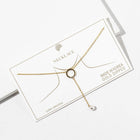 Gold Dipped CZ Pave Ring Pearl Drop Necklace, Minimalist Bridal Jewelry