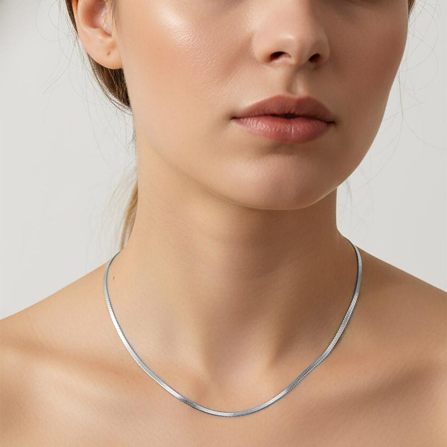 Gold Dipped Slim Chain Necklace, Dainty Layering Jewelry, Minimalist Everyday Wear