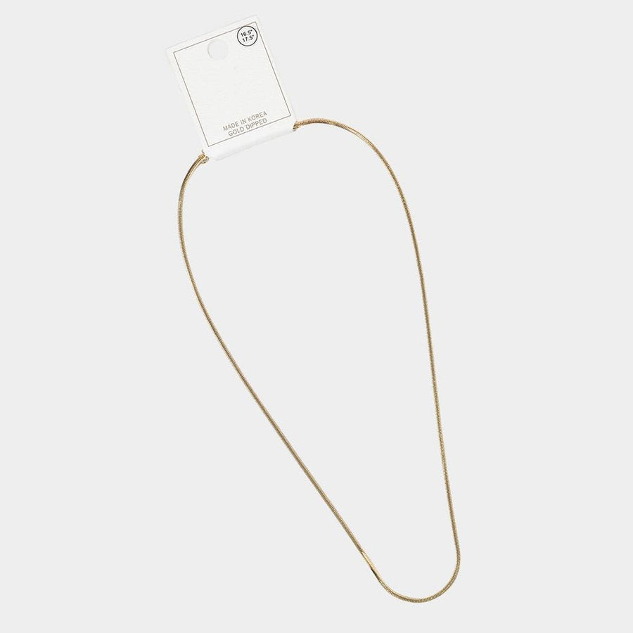 Gold Dipped Slim Chain Necklace, Dainty Thin Chain, Minimalist Layering jewellry, Everyday Jewelry Essential