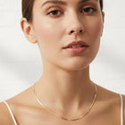 Gold Dipped Slim Chain Necklace, Dainty Thin Chain, Minimalist Layering jewellry, Everyday Jewelry Essential