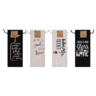 Funny Quote Wine Bag, Reusable Cotton Drawstring Pouch, Hostess Gift Wrap