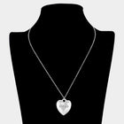 MAMA Heart Pendant Necklace, Minimalist Dainty Charm, Mother's Day Gift