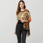 Printed Silky Satin Scarf | Lightweight Viscose Oblong Shawl