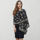 Printed Silky Satin Scarf | Lightweight Viscose Oblong Shawl
