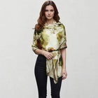 Printed Silky Satin Scarf | Lightweight Viscose Oblong Shawl