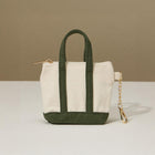 Mini Canvas Pouch Bag Charm, Zipper Coin Keychain, Small Travel Organizer Accessory