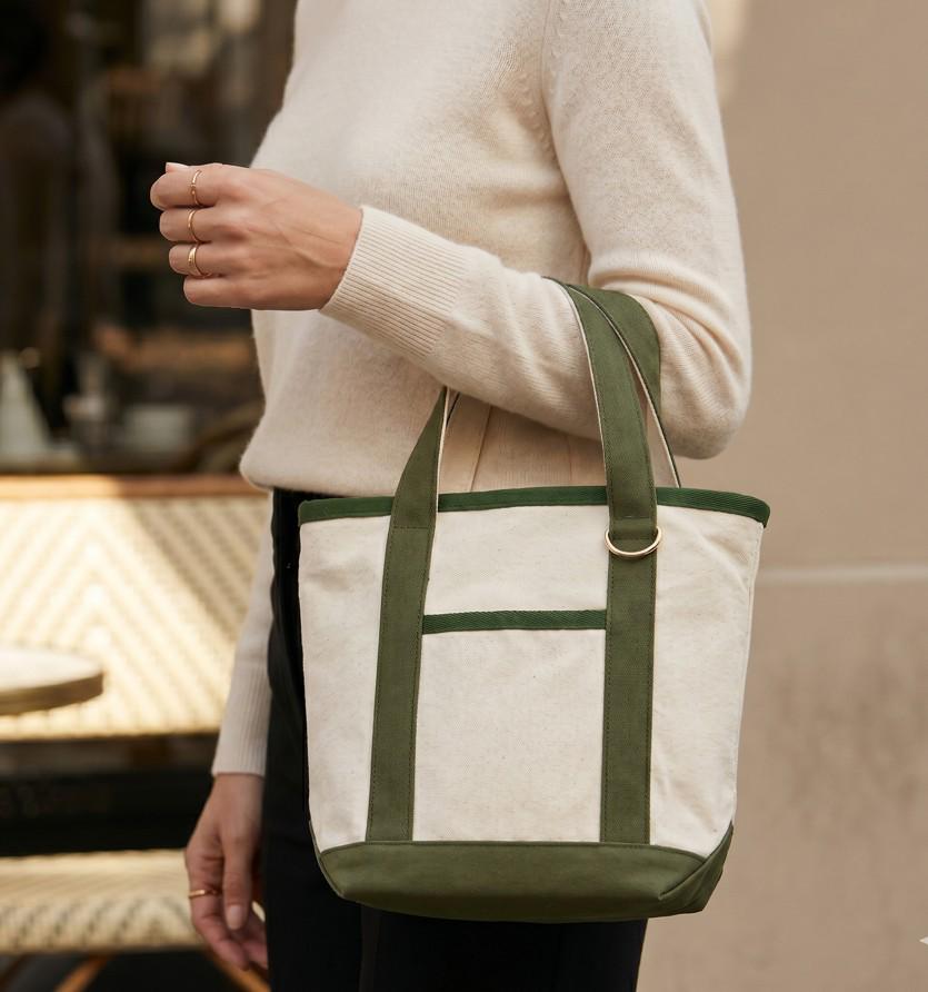 Small Canvas Tote Bag, 100% Cotton Utility Purse, Eco Friendly Casual Bag