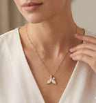 Patterned Whale Tail Pearl Pendant Necklace, Ocean Lover Coastal Jewelry