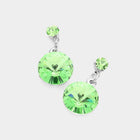 Genuine Crystal Drop Earrings, Elegant Sparkly Dangles, Bridal Wedding Jewelry, Dainty Formal Earrings