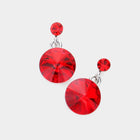 Genuine Crystal Drop Earrings, Elegant Sparkly Dangles, Bridal Wedding Jewelry, Dainty Formal Earrings