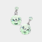 Genuine Crystal Drop Earrings, Elegant Sparkly Dangles, Bridal Wedding Jewelry, Dainty Formal Earrings
