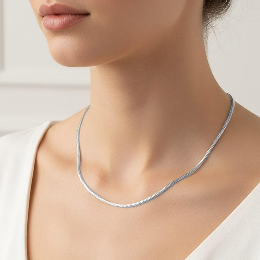 Gold Dipped Slim Chain Necklace, Minimalist Everyday Layering Jewelry