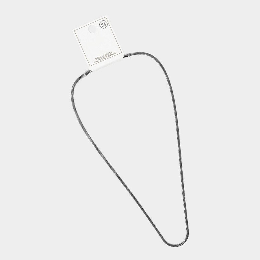 Gold Dipped Slim Chain Necklace, Dainty Thin Chain, Minimalist Everyday Jewelry, Gift for Her