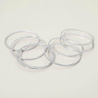 Textured Metal Stackable Bangle Set, Boho Layered Bracelets, Everyday Statement Jewelry