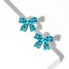Crystal Bow Stud Earrings, Dainty Ribbon Sparkle, Everyday wear Jewelry