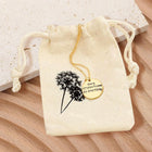 Mom My Friend Engraved Disc Necklace, Sentimental Pendant Jewelry Gift Bag